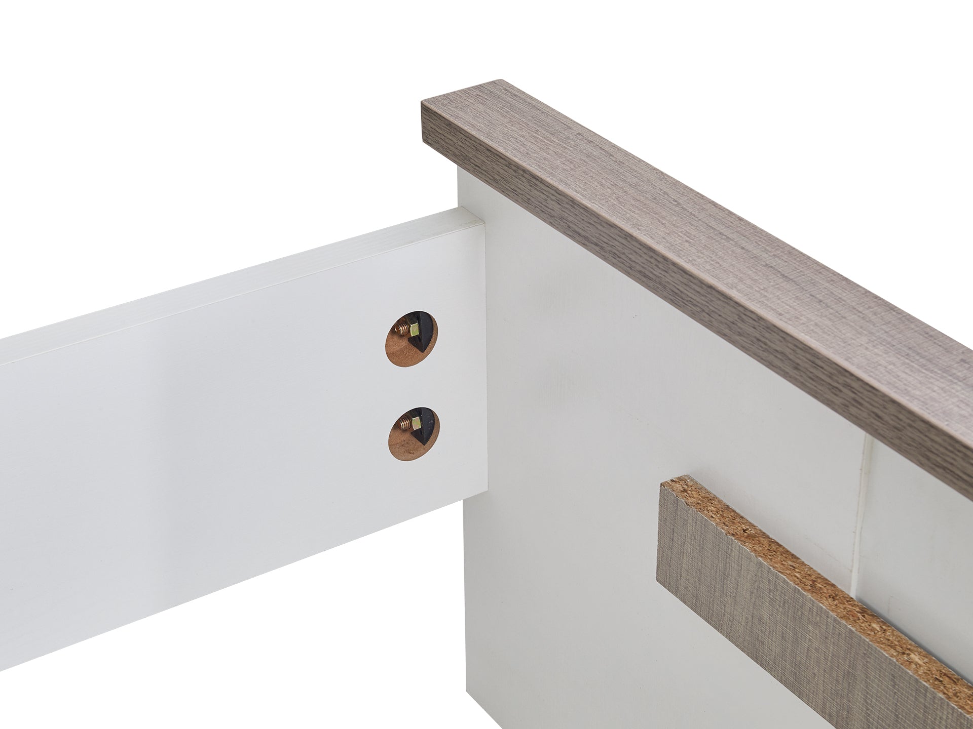 WAIPOUA Queen Wooden Bed Frame - GREY Oak