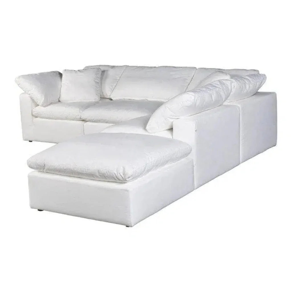 5PC Stain Resistant Terra White Dream Modular