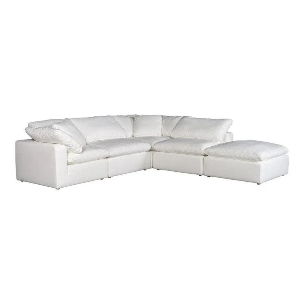 5PC Stain Resistant Terra White Dream Modular