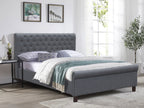 EGMONT Queen Bed Frame - DARK GREY