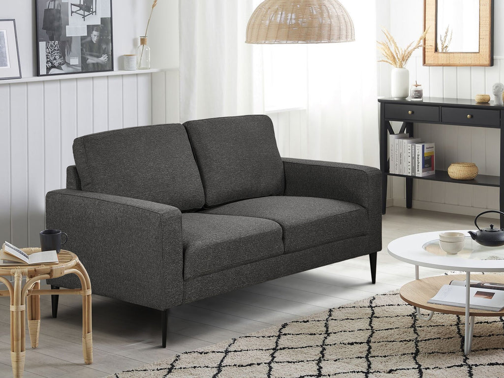 Toronto 2 Seater Fabric Sofa - Dark Grey