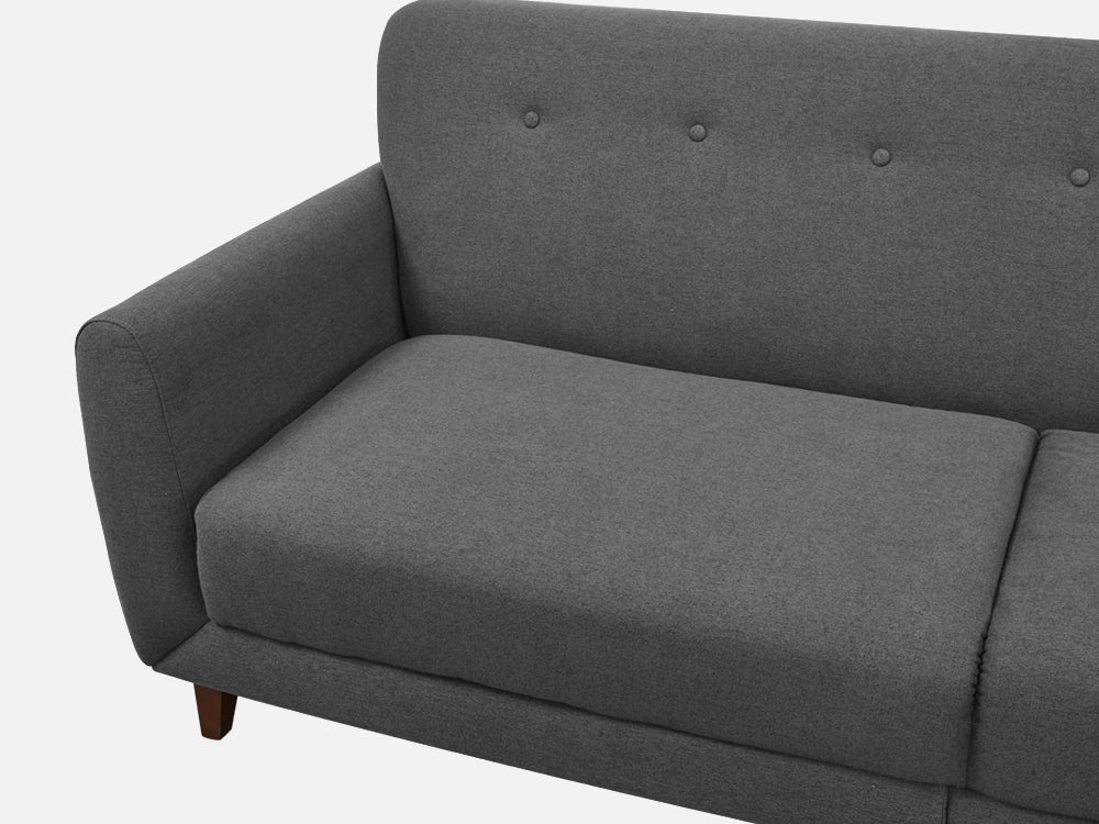 MUNICH 3-Seater Sofa Bed DARK GREY