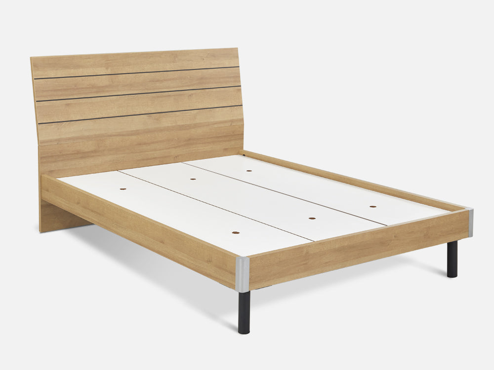 XOAN Double Wooden Bed Frame - Oak