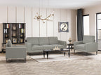 Toronto 3 Piece Sofa Set with 2 Occasional Fabric Chair - Light Grey