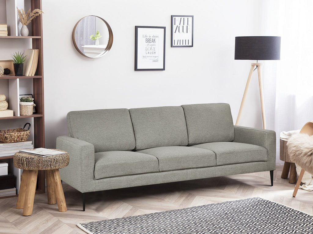 Toronto 3 Seater Fabric Sofa - Light Grey