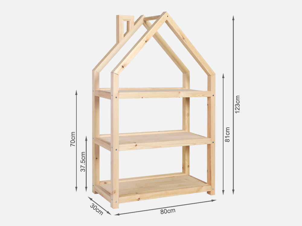 GARDA Kids House Bookshelf - Oak