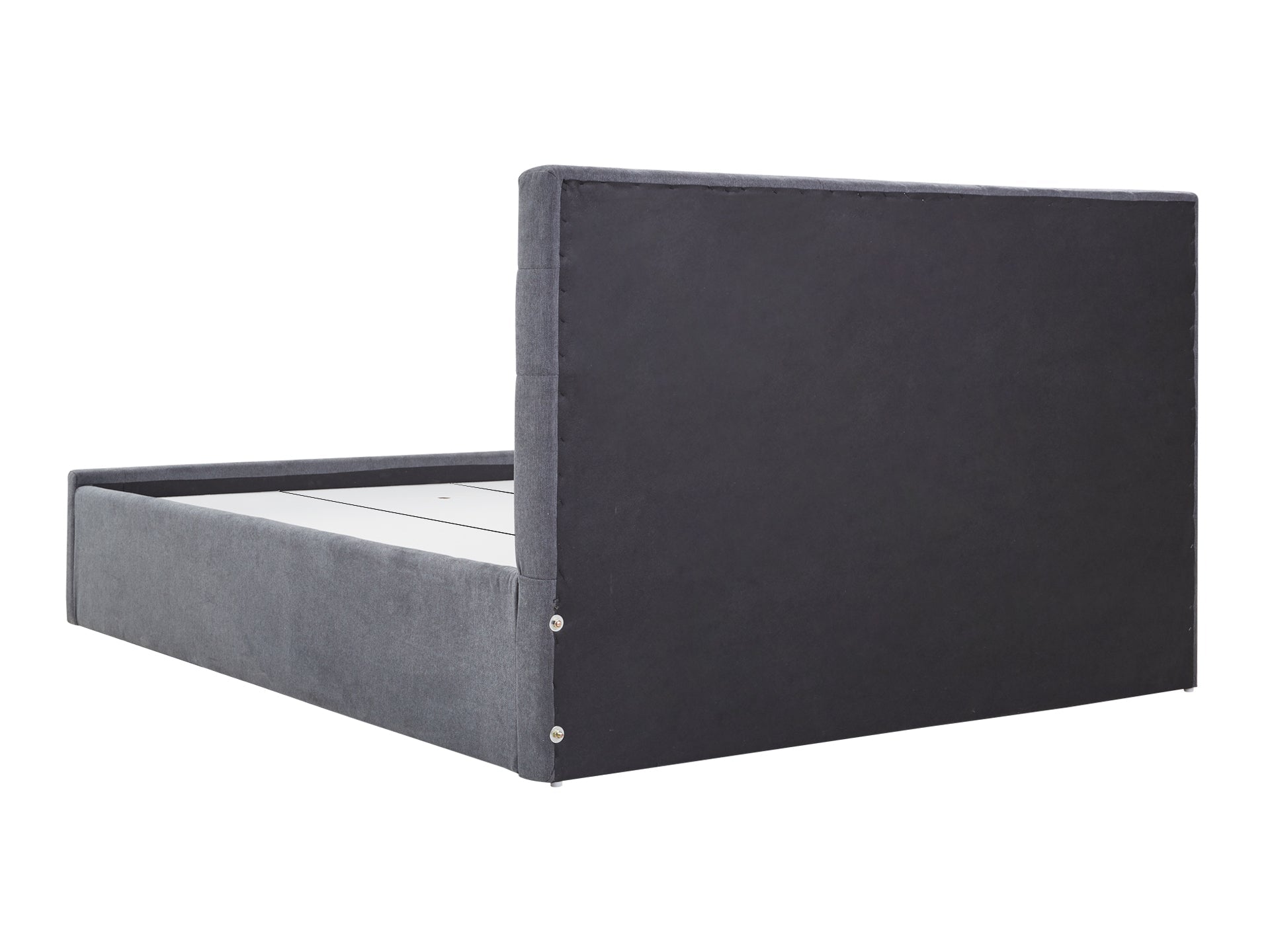 JULIAN Queen Bed Frame with Storage - DARK GREY