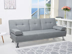 VENICE 3 Seater Sofa bed with Cup Holders - GREY