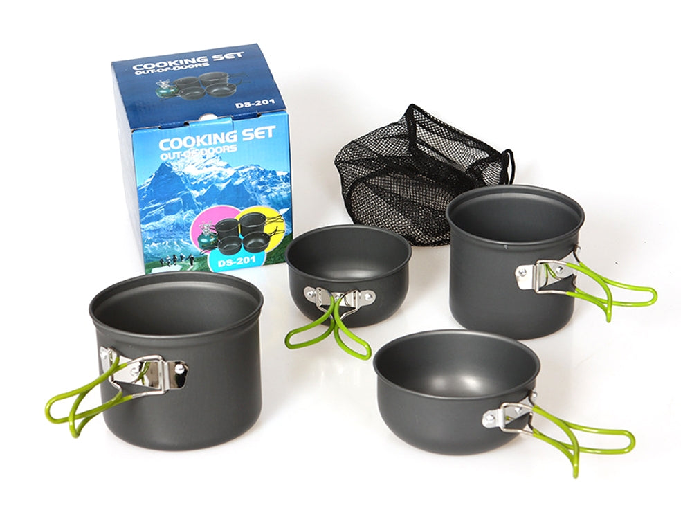 Camping Pots Outdoor Cooking Pots 4PCS Set