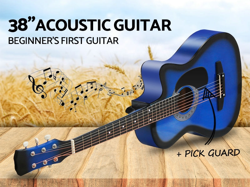 38 Acoustic Guitar Blue