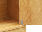 CRATER Bookshelf Storage Cabinet - Oak