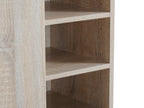 Maui 2 Door Shoe Cabinet Storage Rack - Oak