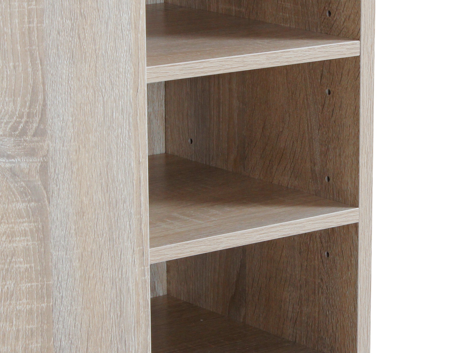 Maui 2 Door Shoe Cabinet Storage Rack - Oak