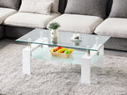 Oakley Coffee Table Fully Tempered - White