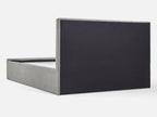 HLOLELA Queen Bed Frame with Storage - LIGHT GREY