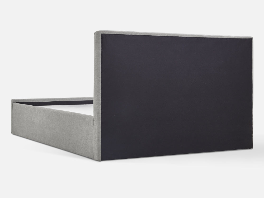 HLOLELA Queen Bed Frame with Storage - LIGHT GREY
