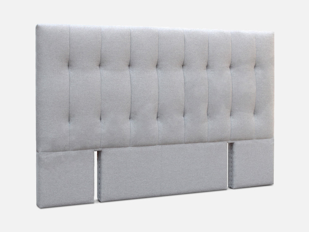 LISA SUPER KING Stand-alone Fabric Headboard - LIGHT GREY