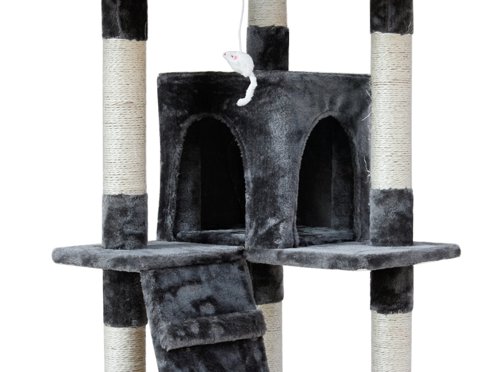 BINGO Cat Tree House 185cm 7 Levels - GREY