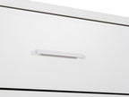 Bram Low Boy 8 Drawer Chest Dresser - White