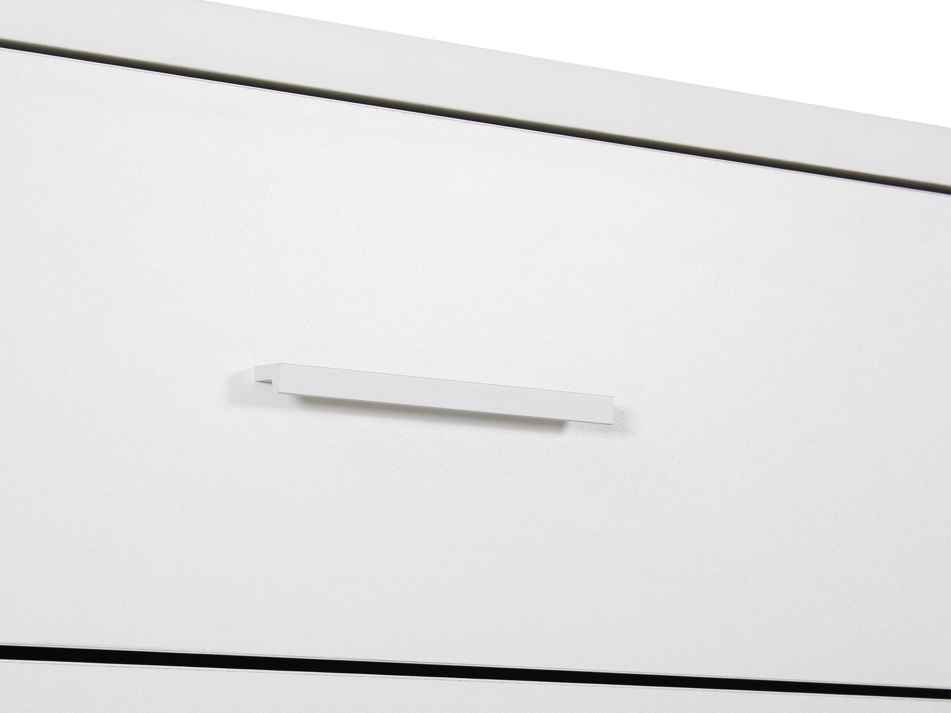 Bram Low Boy 8 Drawer Chest Dresser - White