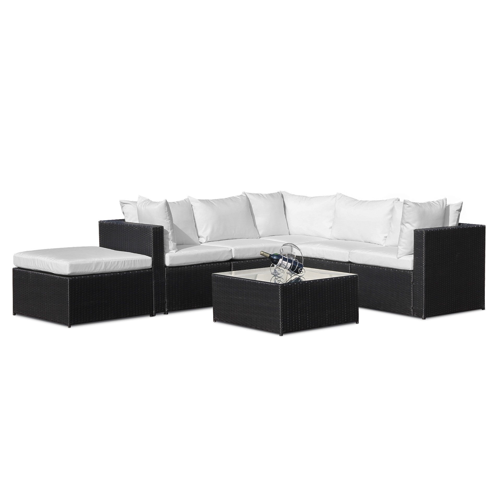 Verona 7 Piece Rattan Outdoor Sofa Set - White