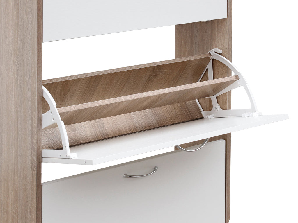 Matilda 3 Drawer Shoe Cabinet Storage Rack - Oak