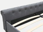 EGMONT Queen Bed Frame - DARK GREY