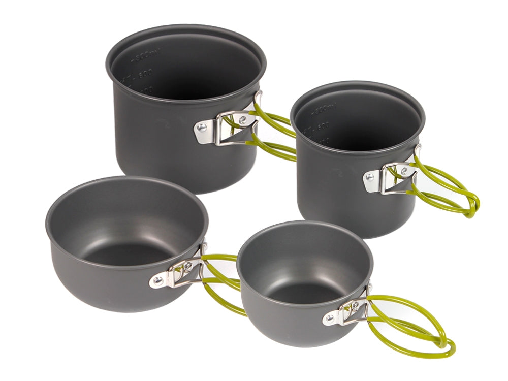 Camping Pots Outdoor Cooking Pots 4PCS Set