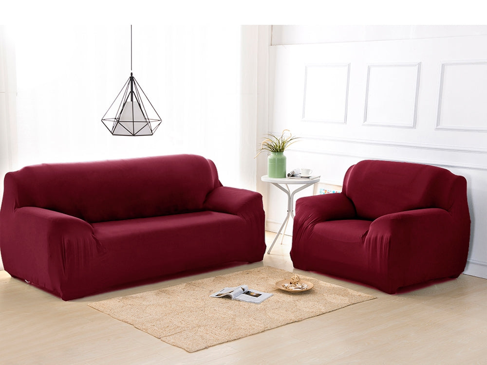 2 Seater Sofa Couch Cover 145-185cm - RED