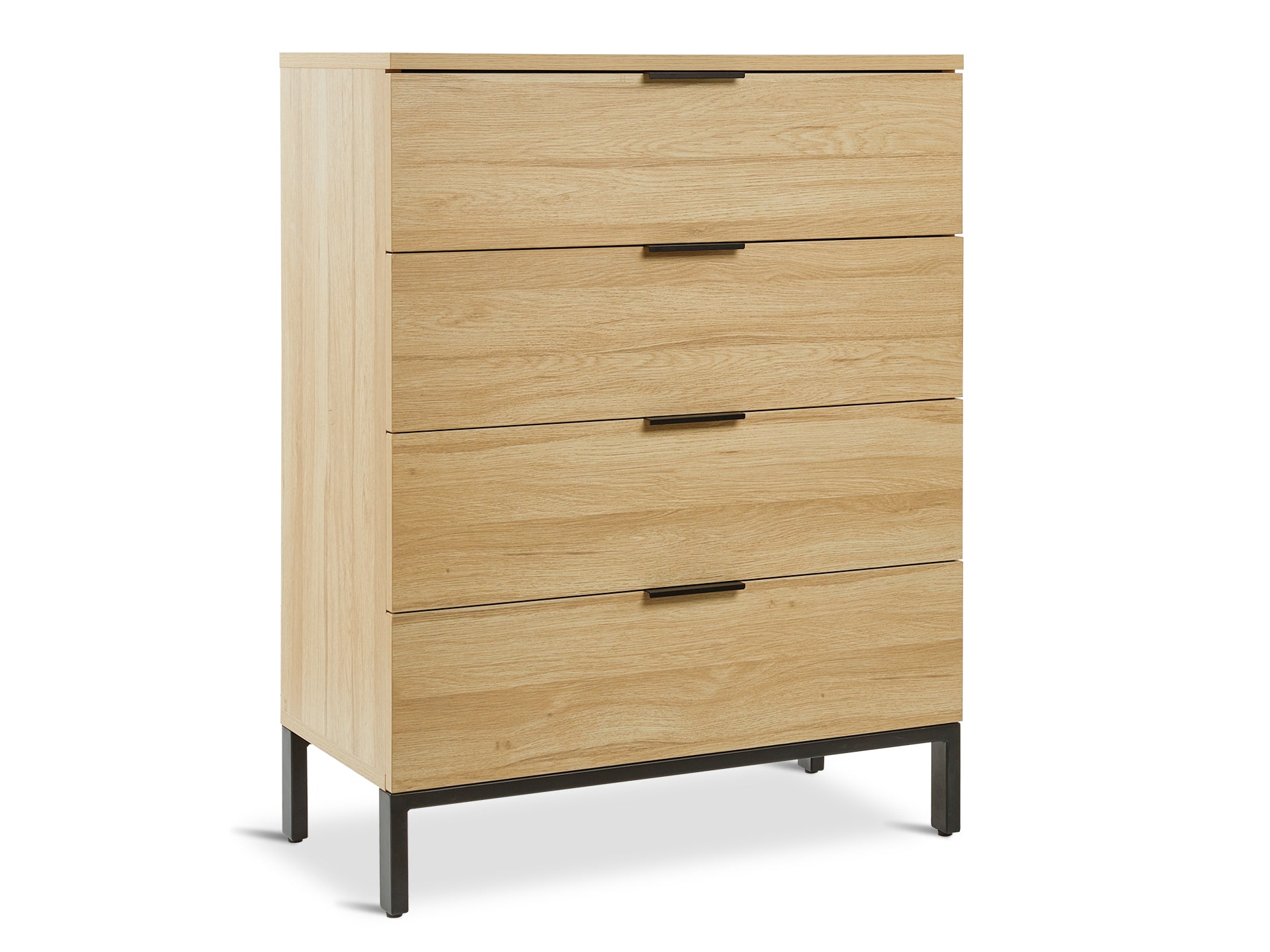 Ocala Tallboy 4 Drawer Chest Dresser - Oak
