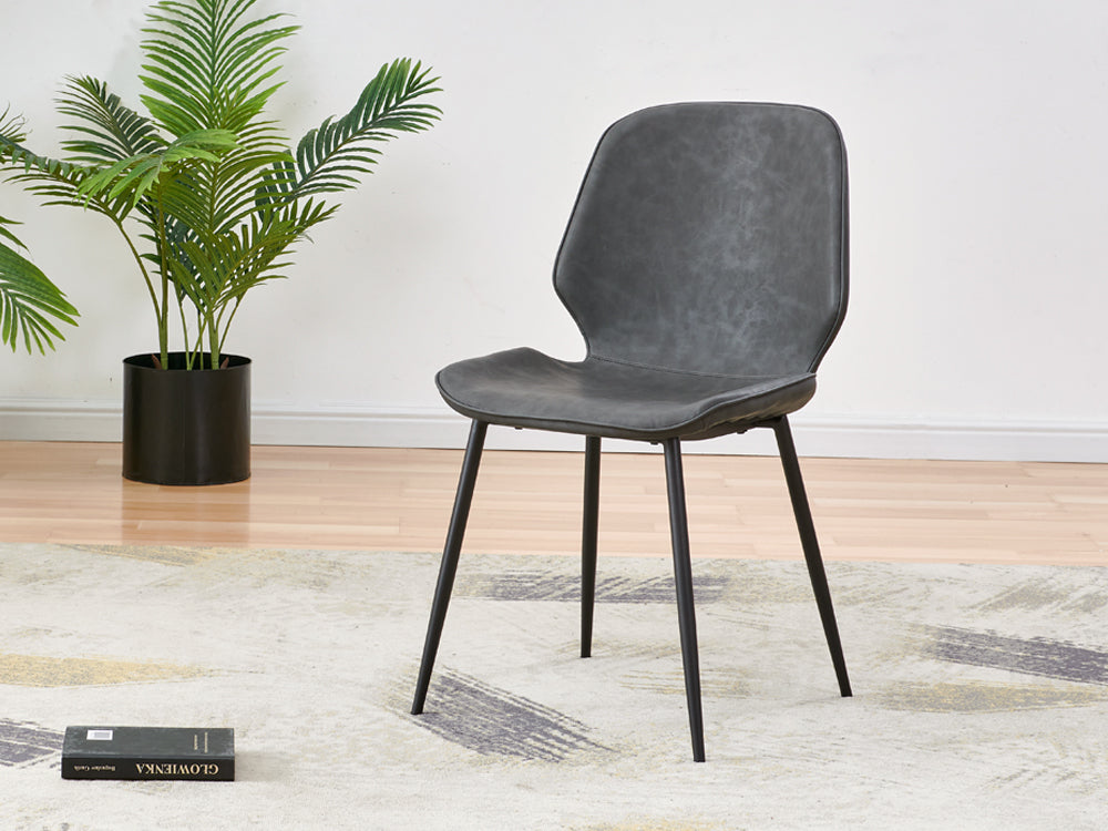 SLOANE 4PCS Dining Chair - DARK GREY