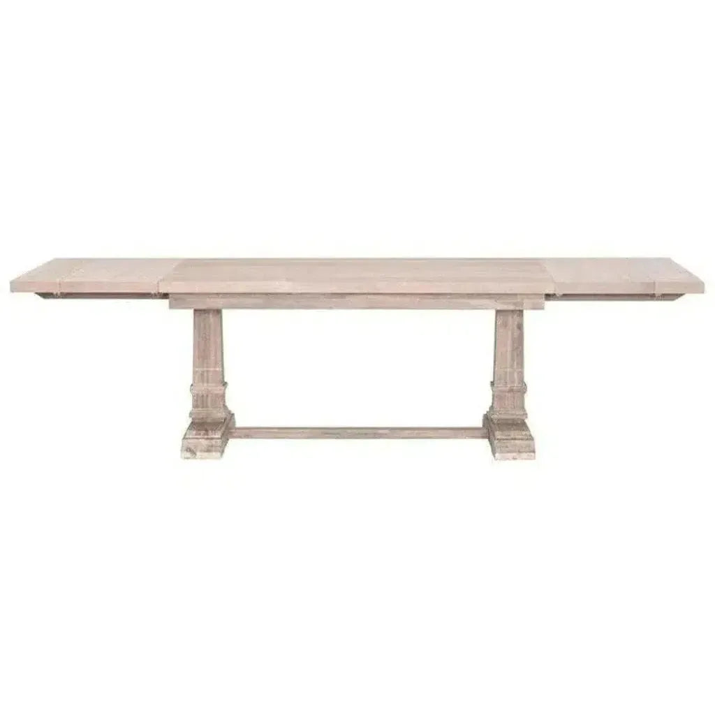 78-110" Wood Extendable Dining Table