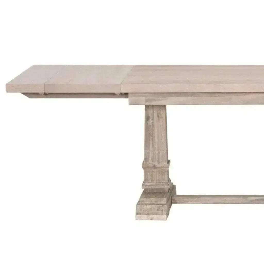 78-110" Wood Extendable Dining Table