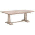 78-110" Wood Extendable Dining Table