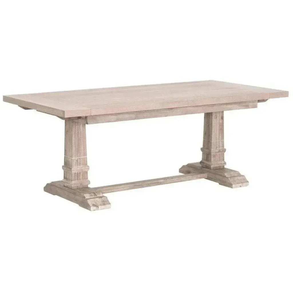 78-110" Wood Extendable Dining Table
