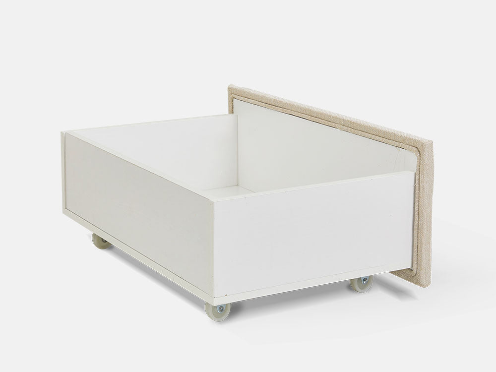 MUSALA Queen Bed Frame with Storage - BEIGE