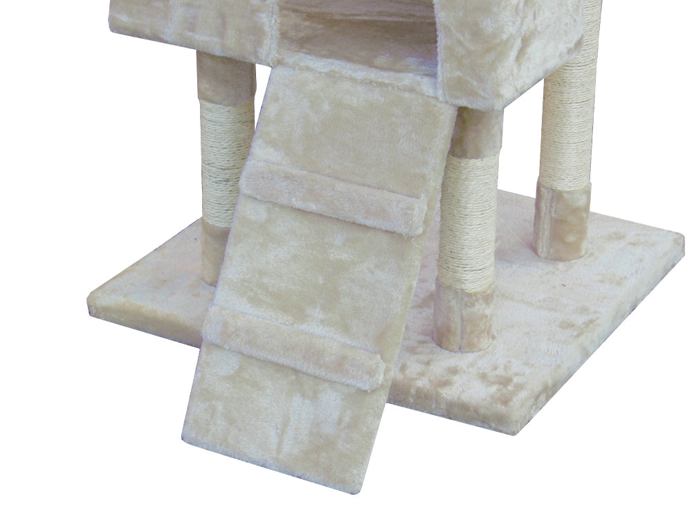 BINGO Cat Tree House 185cm 7 Levels - BEIGE