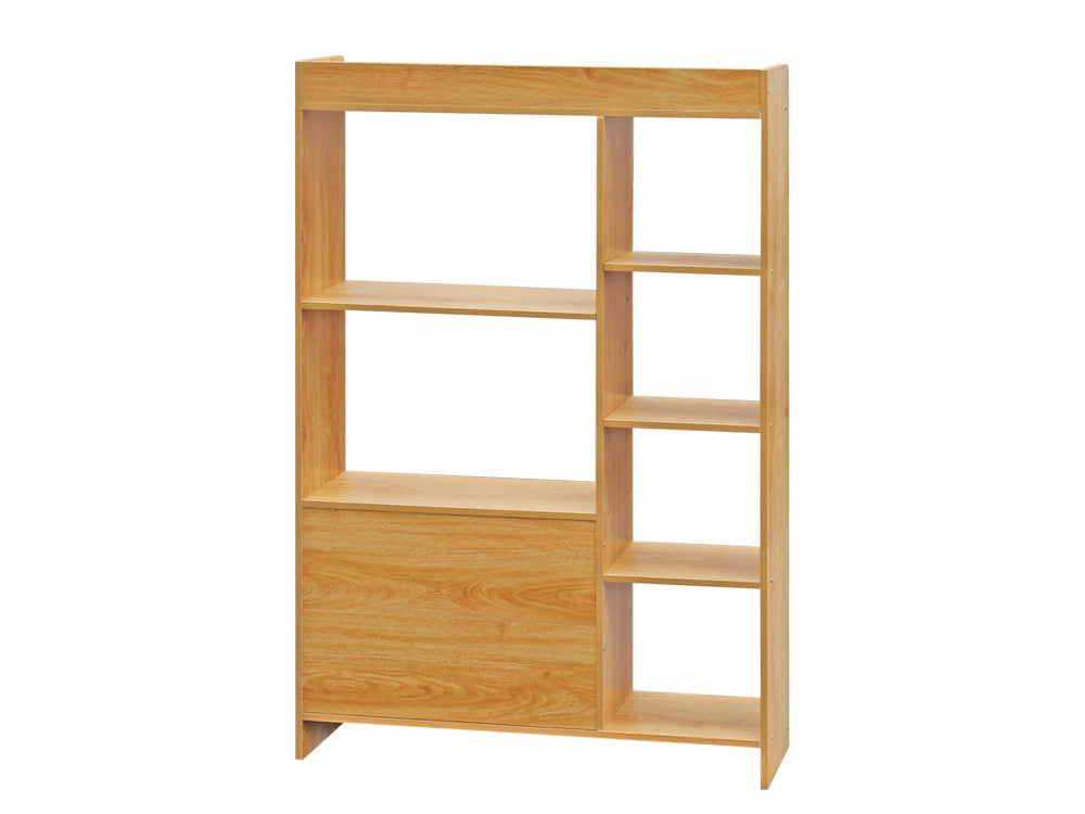 CRATER Bookshelf Storage Cabinet - Oak