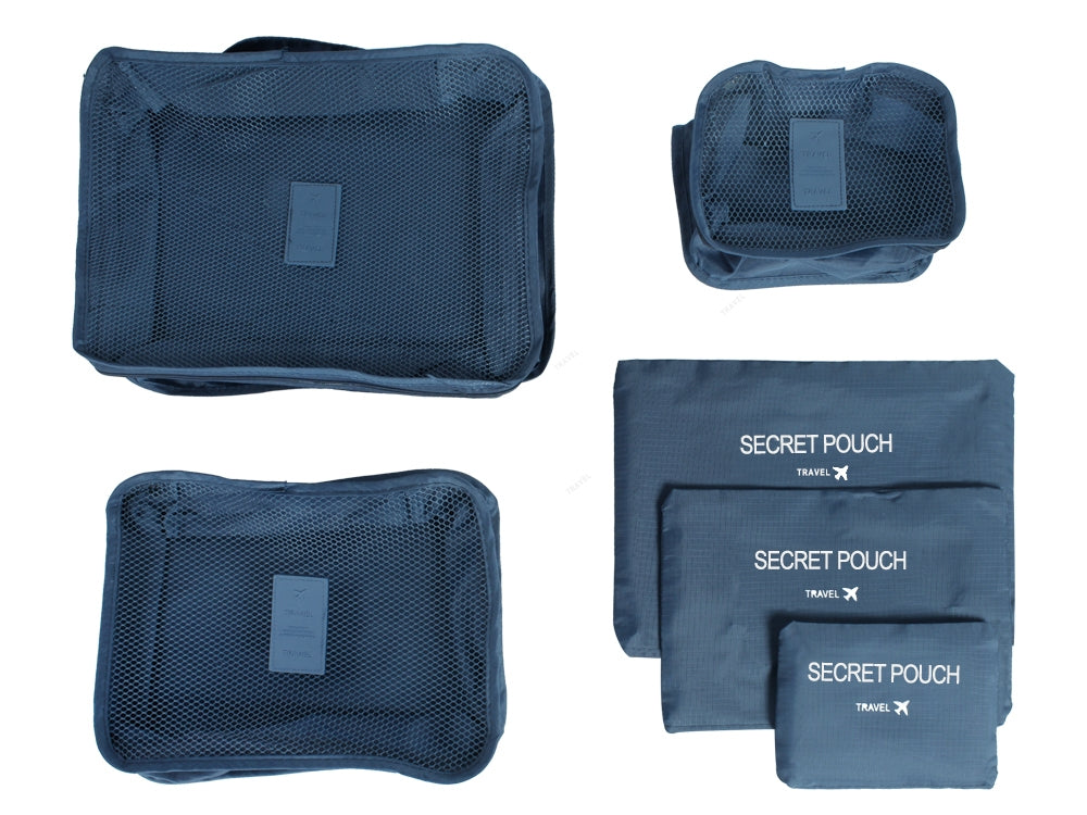 Travel Bags Luggage Organiser Pouch Bags Storage Bags Toiletry Bag 6PCS Set