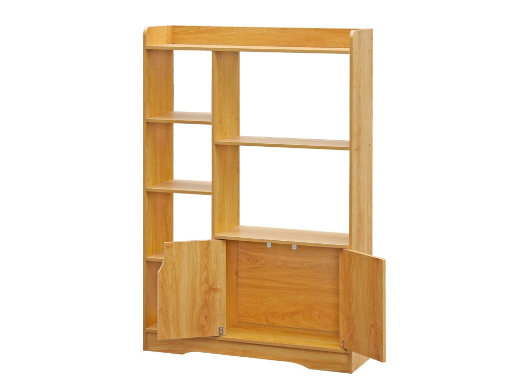 CRATER Bookshelf Storage Cabinet - Oak
