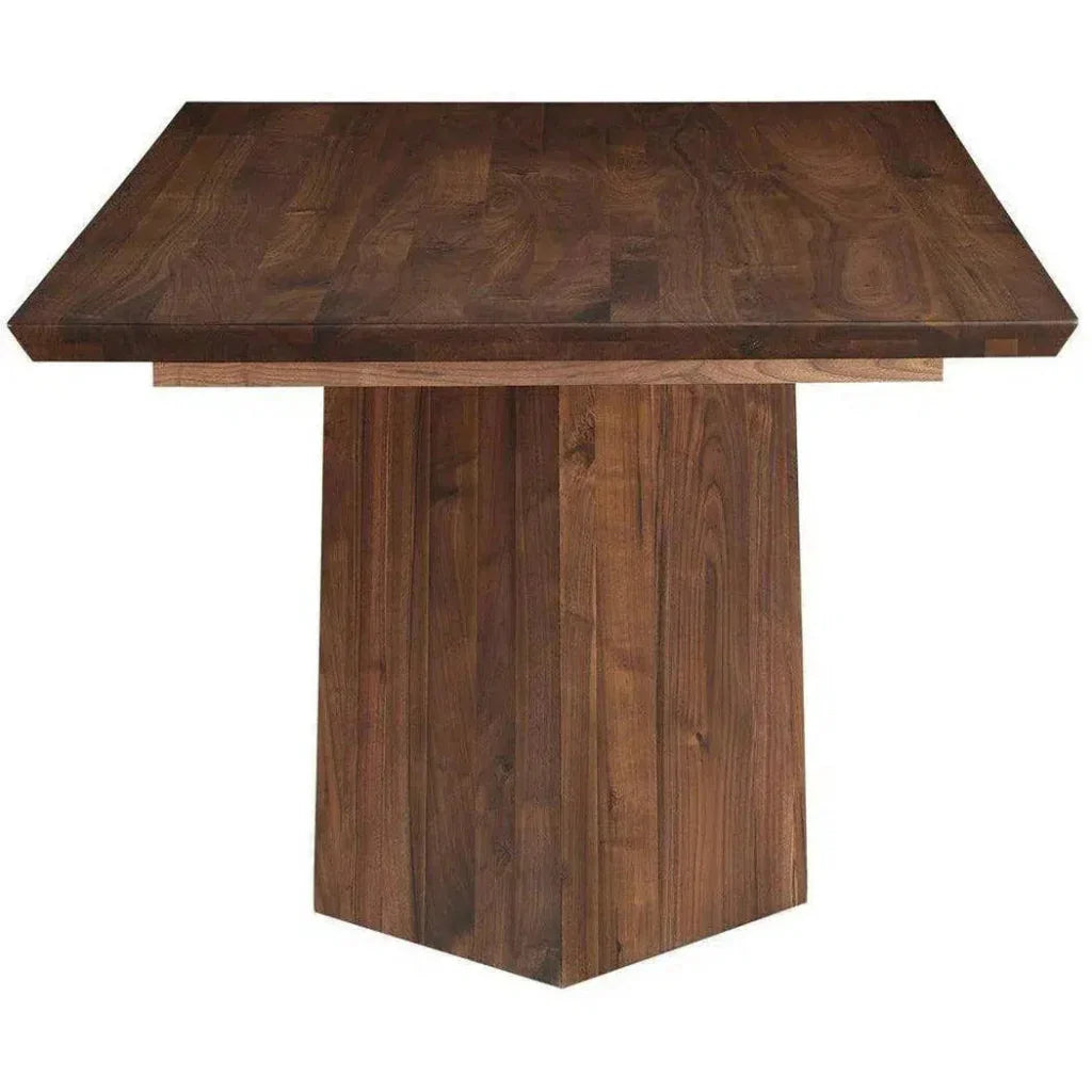 80 Inch Dining Table Brown Contemporary