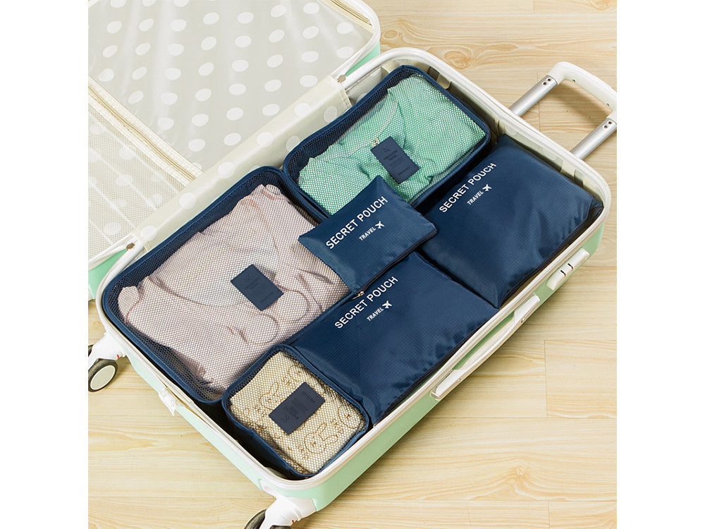 Travel Bags Luggage Organiser Pouch Bags Storage Bags Toiletry Bag 6PCS Set