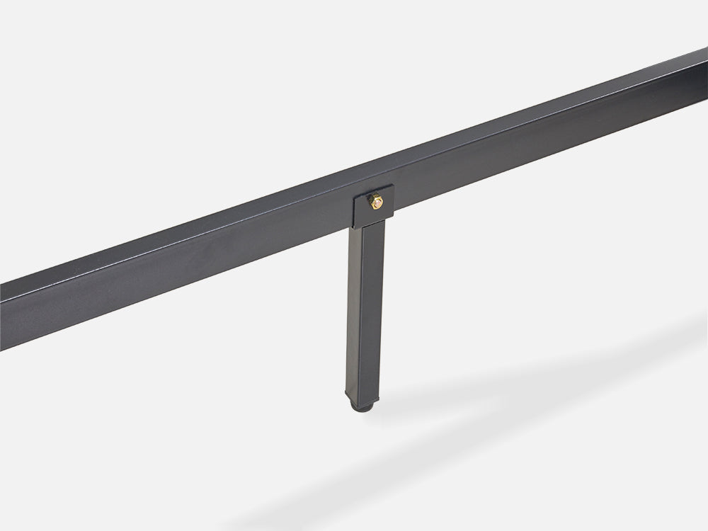 MUSALA Queen Bed Frame with Storage - DARK GREY