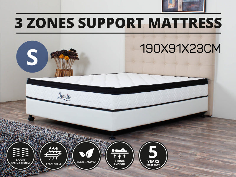 3 Zones Support Mattress - SINGLE