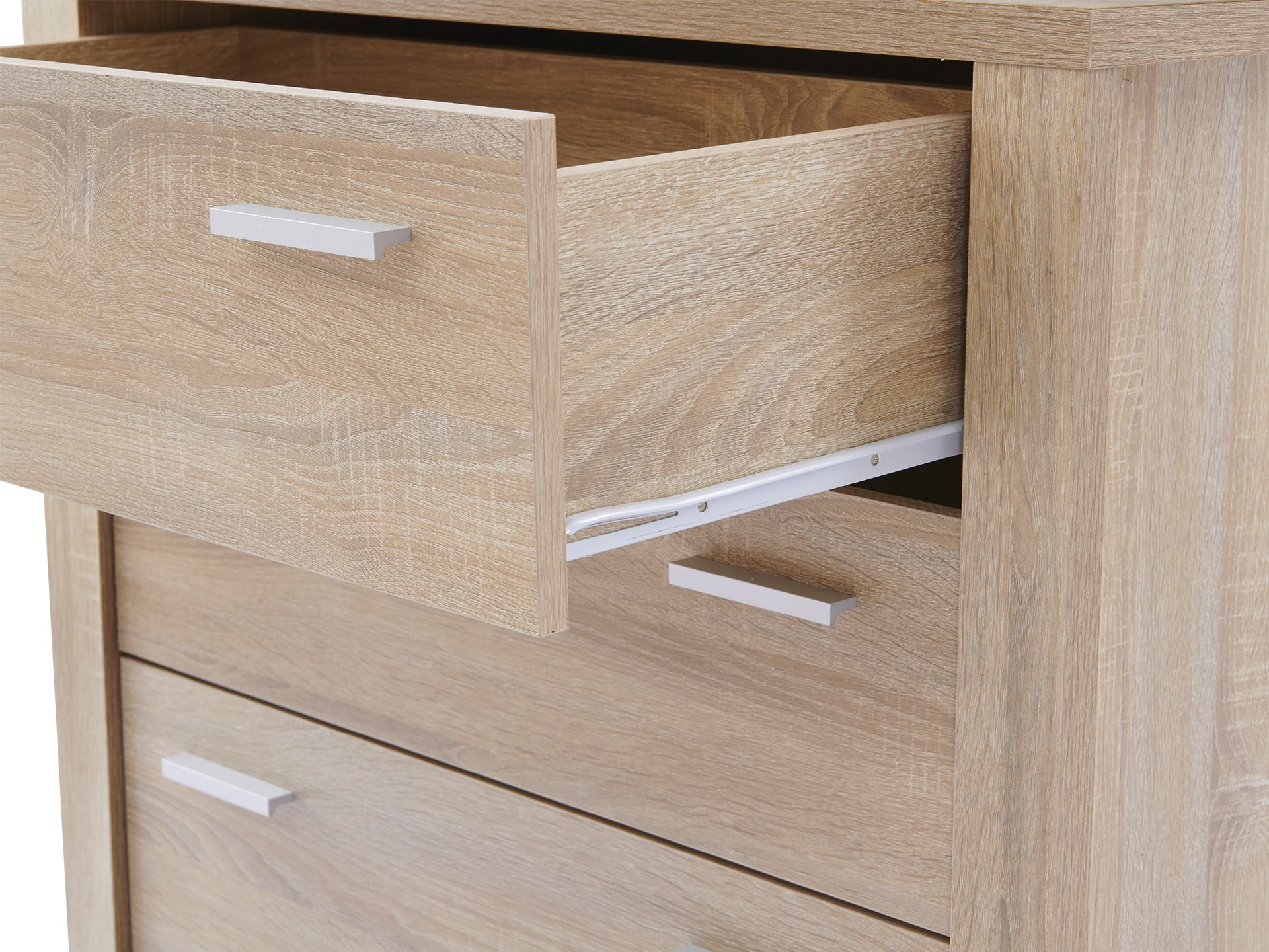 Sagano Tallboy 5 Drawer - Oak
