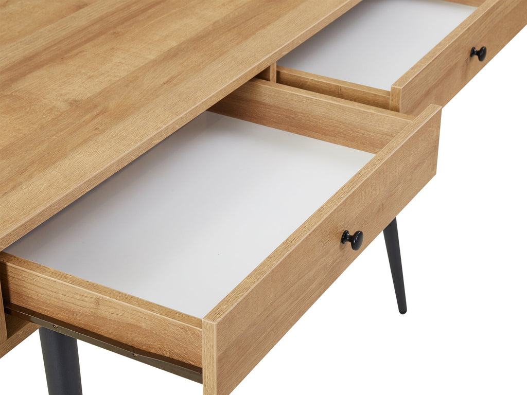 CARSON 120CM Computer Desk - Oak