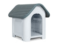 Small Plastic Dog House - Grey