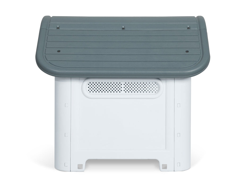 Small Plastic Dog House - Grey