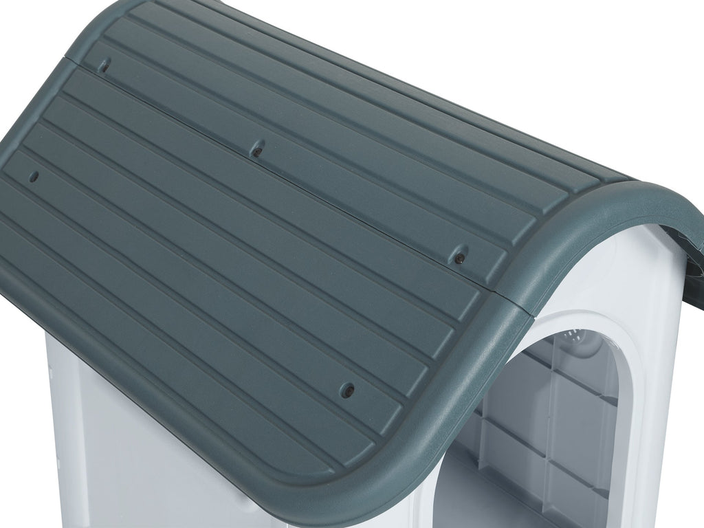 Small Plastic Dog House - Grey