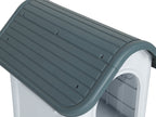 Small Plastic Dog House - Grey